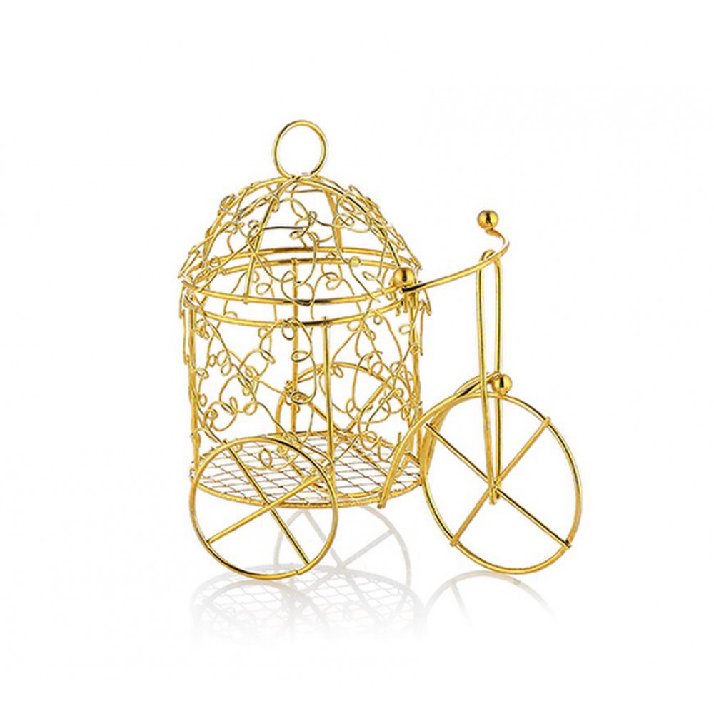 ΜΠΟΜΠΟΝΙΕΡΑ ΜΕΤΑΛΛΙΚΟ ΧΡΥΣΟ ΠΟΔΗΛΑΤΟ 10X6X10CM 