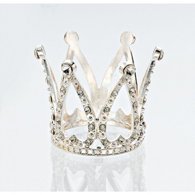 ΜΠΟΜΠΟΝΙΕΡΑ ΚΟΡΩΝΑ ΜΕΤΑΛΛΙΚΗ ΑΣΗΜΙ ΜΕ ΣΤΡΑΣ Φ4.5X3.5CM