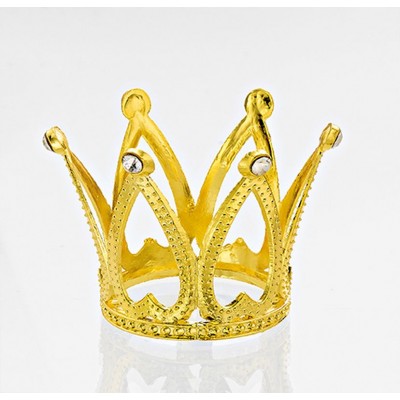 ΜΠΟΜΠΟΝΙΕΡΑ ΚΟΡΩΝΑ ΧΡΥΣΗ ΜΕΤΑΛΛΙΚΗ Φ4.5X3.5CM