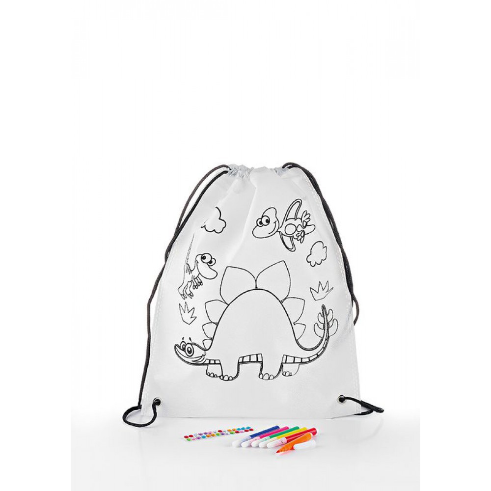 ΜΠΟΜΠΟΝΙΕΡΑ ΥΦΑΣΜΑΤΙΝΗ ΤΣΑΝΤΑ ΠΛΑΤΗΣ ΔΕΙΝΟΣΑΥΡΑΚΙΑ ΜΕ 6 ΜΑΡΚΑΔΟΡΟΥΣ ΚΑΙ ΣΤΡΑΣΑΚΙΑ 28X35CM 