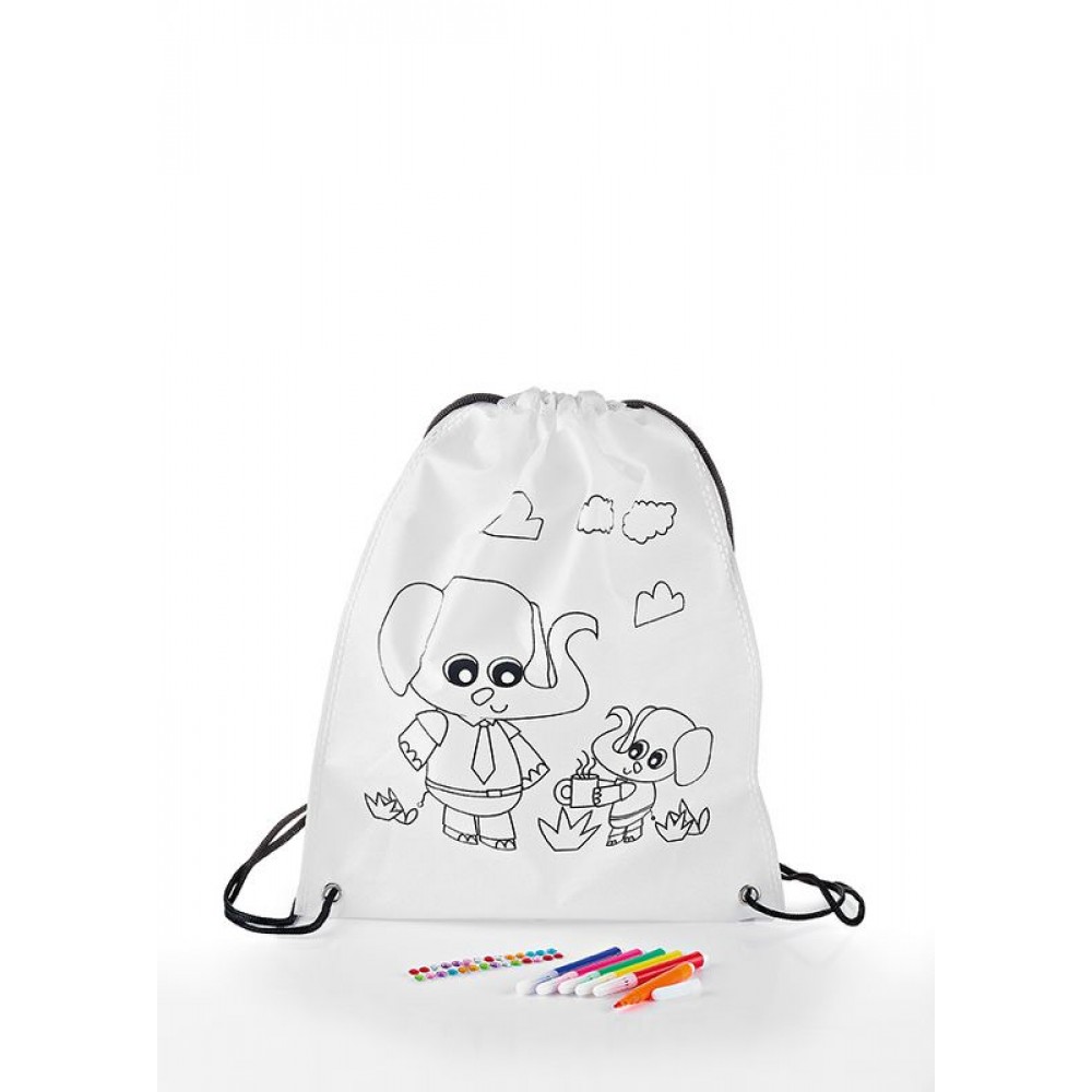 ΜΠΟΜΠΟΝΙΕΡΑ ΥΦΑΣΜΑΤΙΝΗ ΤΣΑΝΤΑ ΠΛΑΤΗΣ ΕΛΕΦΑΝΤΑΚΙΑ ΜΕ 6 ΜΑΡΚΑΔΟΡΟΥΣ ΚΑΙ ΣΤΡΑΣΑΚΙΑ 28X35CM 