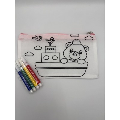 ΥΦΑΣΜΑΤΙΝΗ ΚΑΣΕΤΙΝΑ ΑΡΚΟΥΔΑΚΙ ΜΕ ΜΑΡΚΑΔΟΡΟΥΣ 20x11.5cm