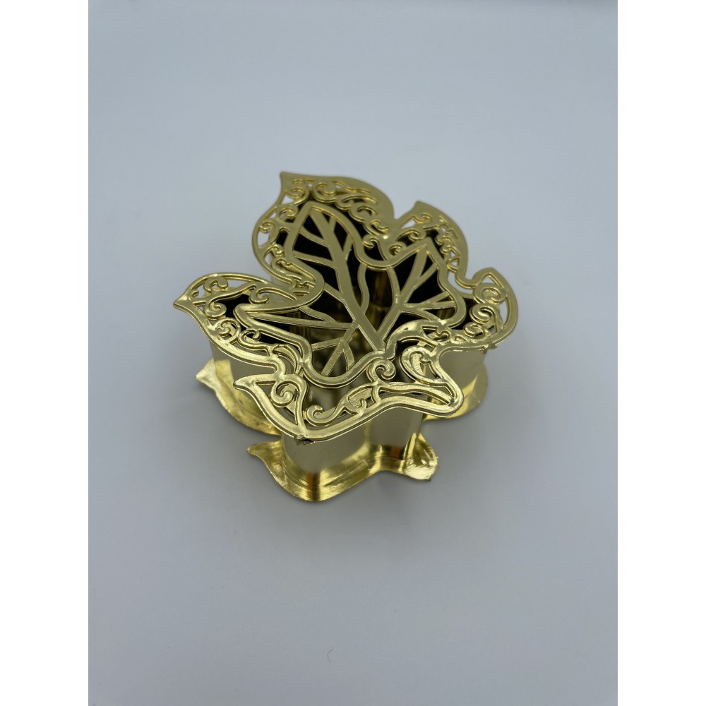 ΜΠΟΜΠΟΝΙΕΡΑ PVC ΜΠΙΖΟΥΤΙΕΡΑ ΦΥΛΛΟ ΧΡΥΣΟ 9Χ8Χ3Υ 