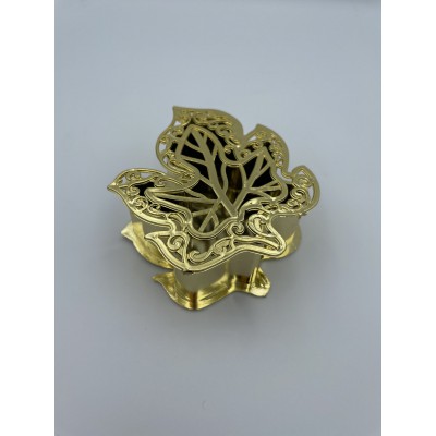 ΜΠΟΜΠΟΝΙΕΡΑ PVC ΜΠΙΖΟΥΤΙΕΡΑ ΦΥΛΛΟ ΧΡΥΣΟ 9Χ8Χ3Υ