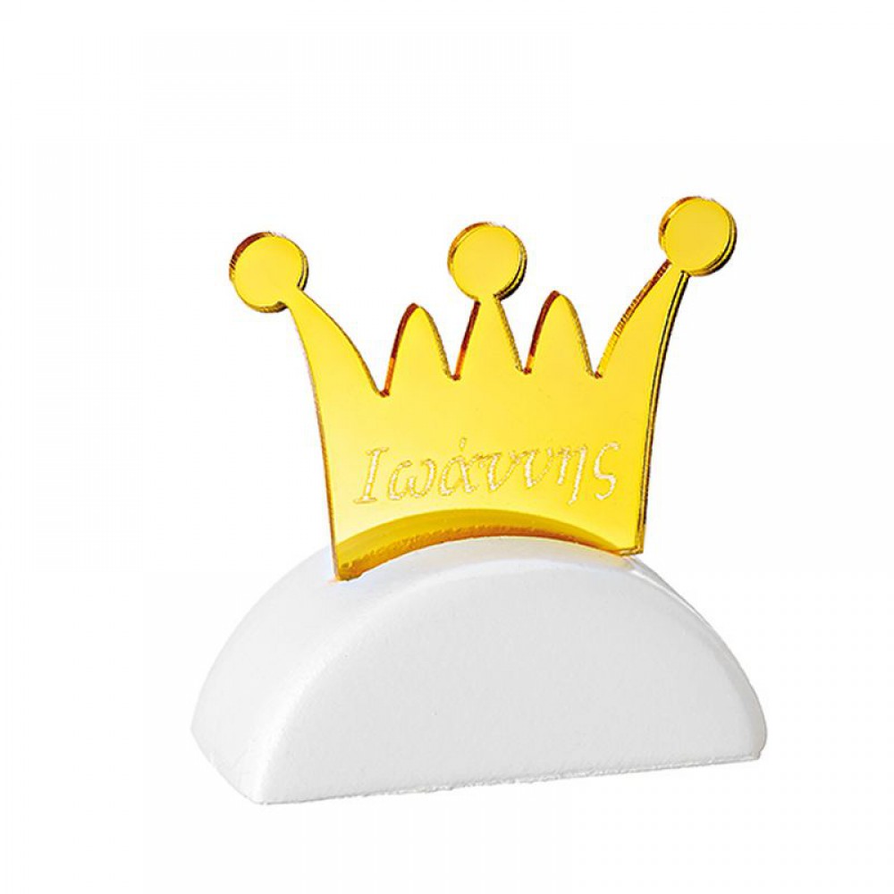 ΜΠΟΜΠΟΝΙΕΡΑ ΚΕΡΑΜΙΚΟ ΒΡΑΧΑΚΙ ΜΕ PLEXI ΚΟΡΩΝΑ 6.9X7CM 