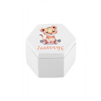 ΜΠΟΜΠΟΝΙΕΡΑ ΚΕΡΑΜΙΚΗ ΜΠΙΖΟΥΤΙΕΡΑ ΠΟΛΥΓΩΝΗ ΛΙΟΝΤΑΡΑΚΙ 6.6X5CM