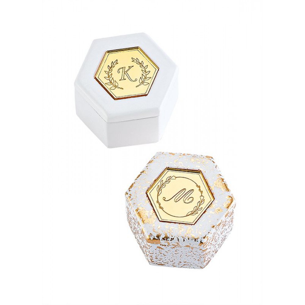 ΜΠΟΜΠΟΝΙΕΡΑ ΚΕΡΑΜΙΚΗ ΜΠΙΖΟΥΤΙΕΡΑ ΠΟΛΥΓΩΝΗ ΜΕ PLEXIGLASS 6.5x6.5x4.9cm 