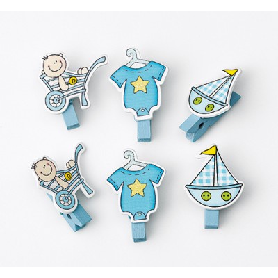 ΜΠΟΜΠΟΝΙΕΡΕΣ ΞΥΛΙΝΑ ΜΑΝΤΑΛΑΚΙΑ ΒΑΒΥ ΣΙΕΛ ΣΕΤ 6 ΤΕΜΑΧΙΩΝ 4.5Υ