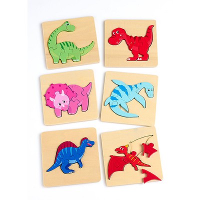 ΜΠΟΜΠΟΝΙΕΡΑ ΞΥΛΙΝΟ ΠΑΖΛ ΔΕΙΝΟΣΑΥΡΟΙ 12 ΣΧΕΔΙΩΝ 11X11CM