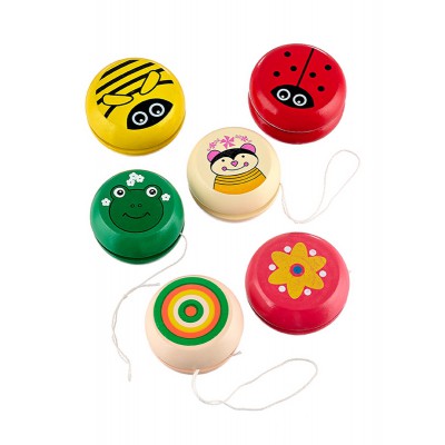 ΜΠΟΜΠΟΝΙΕΡΑ ΓΙΟΓΙΟ ΞΥΛΙΝΟ ΣΕ 6 ΣΧΕΔΙΑ Φ6x3.5cm