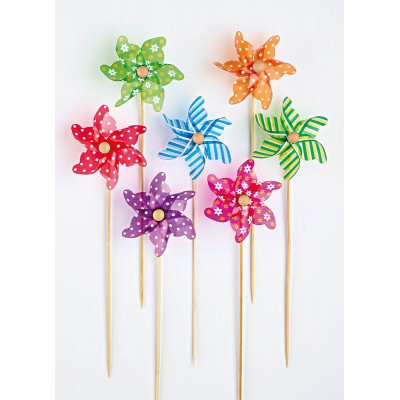 ΜΠΟΜΠΟΝΙΕΡΑ ΑΝΕΜΟΜΥΛΟΣ ΜΕ ΞΥΛΙΝΗ ΛΑΒΗ 7 ΣΧΕΔΙΩΝ Φ9Χ25CM