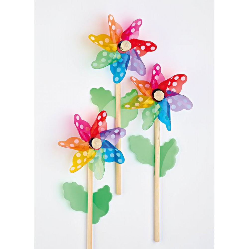 ΜΠΟΜΠΟΝΙΕΡΑ ΑΝΕΜΟΜΥΛΟΣ ΜΕ ΞΥΛΙΝΗ ΛΑΒΗ Φ12Χ25CM 