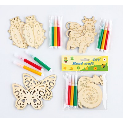 ΜΠΟΜΠΟΝΙΕΡΑ ΞΥΛΙΝΟ ΖΩΑΚΙ 2 ΤΜΧ ΜΕ ΜΑΡΚΑΔΟΡΟΥΣ/4 ΣΧΕΔΙΩΝ 7X8CM