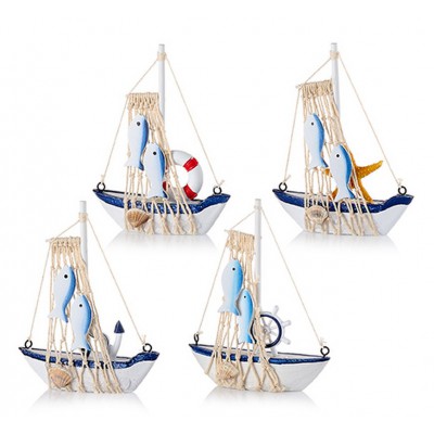 ΜΠΟΜΠΟΝΙΕΡΑ ΞΥΛΙΝΟ ΚΑΡΑΒΑΚΙ ΜΕ ΨΑΡΙΑ 4 ΣΧΕΔΙΩΝ 11X14CM