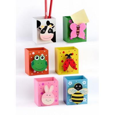 ΜΠΟΜΠΟΝΙΕΡΑ ΞΥΛΙΝΗ ΜΟΛΥΒΟΘΗΚΗ ΖΩΑΚΙΑ ΜΕΜΟ 6 ΣΧΕΔΙΩΝ 7X5.5X8CM