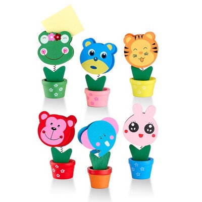 ΞΥΛΙΝΗ ΜΠΟΜΠΟΝΙΕΡΑ ΜΕΜΟ ΖΩΑΚΙΑ 6 ΣΧΕΔΙΩΝ 5X10CM