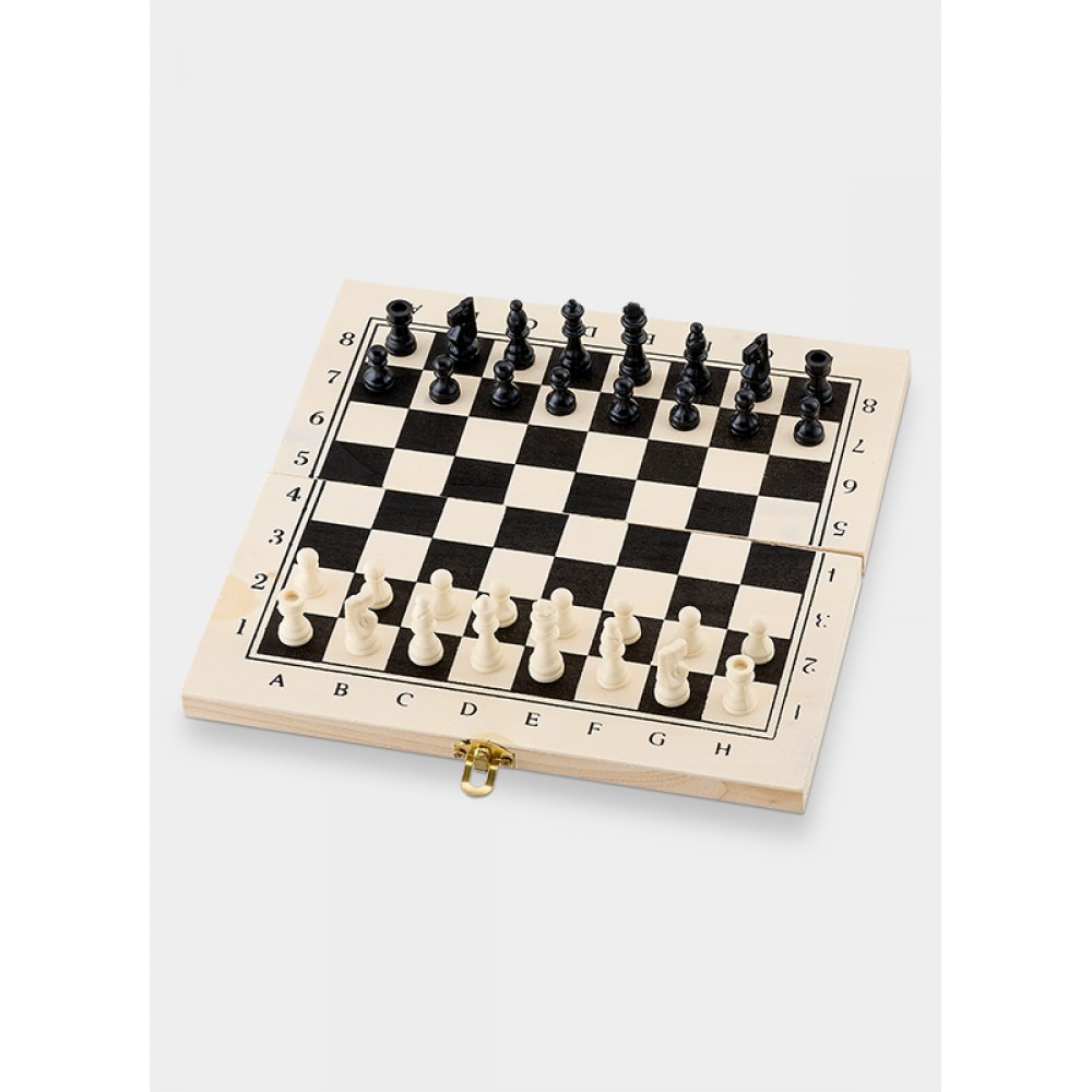 ΞΥΛΙΝΟ ΕΠΙΤΡΑΠΕΖΙΟ ΣΚΑΚΙ 21x21cm 