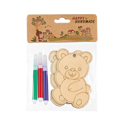 ΑΡΚΟΥΔΑΚΙ ΞΥΛΙΝΟ ΜΕ ΜΑΡΚΑΔΟΡΟΥΣ 6.5x10cm