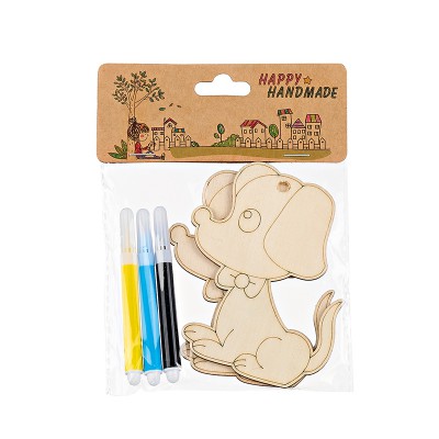 ΣΚΥΛΑΚΙ ΞΥΛΙΝΟ ΜΕ ΜΑΡΚΑΔΟΡΟΥΣ 8x10cm