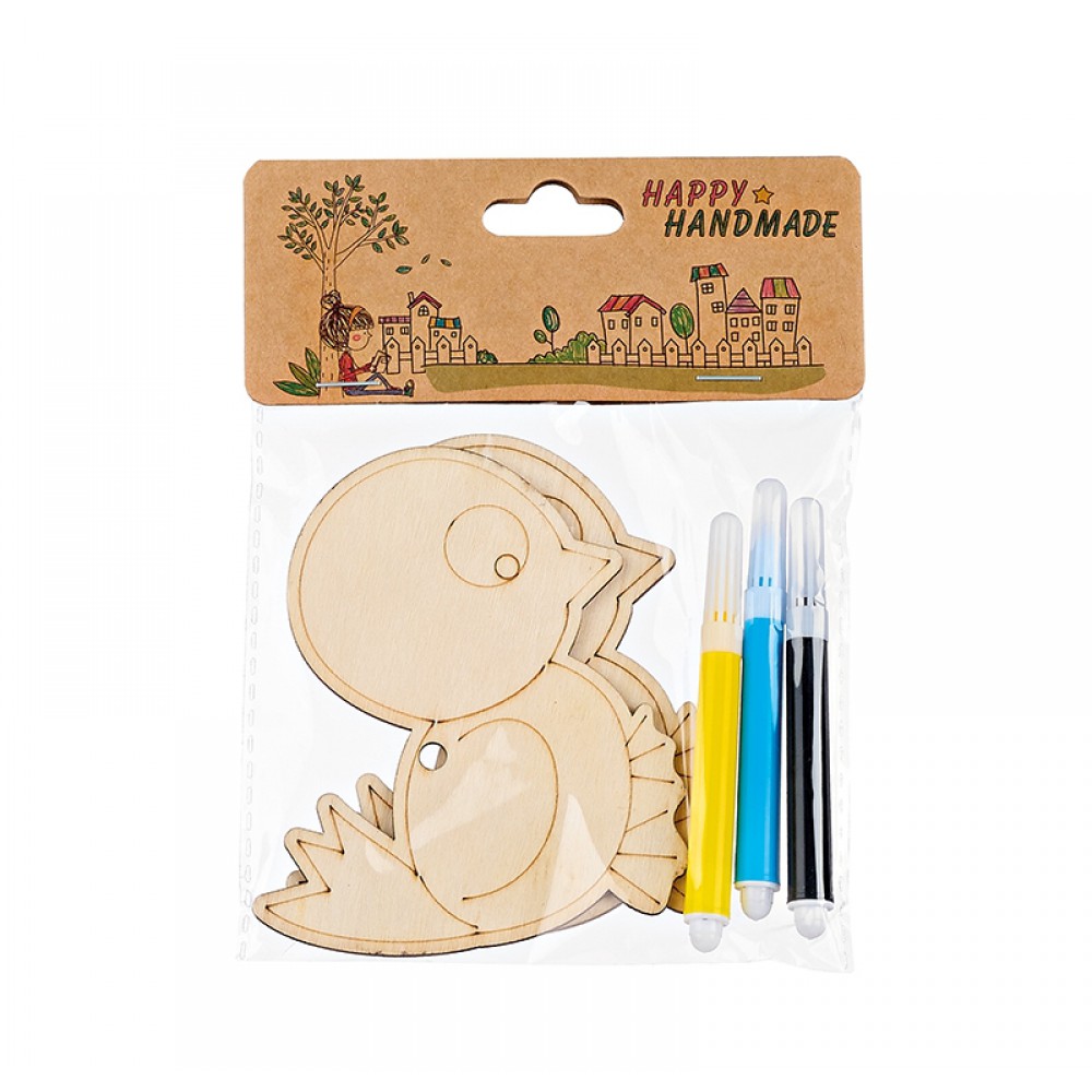 ΠΟΥΛΑΚΙ ΞΥΛΙΝΟ ΜΕ ΜΑΡΚΑΔΟΡΟΥΣ 10x8.5cm 