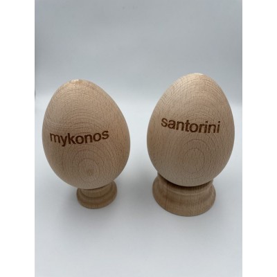 ΞΥΛΙΝΟ ΑΥΓΟ ΟΞΙΑ ΜΕ ΧΑΡΑΓΜΕΝΟ ΤΟΠΩΝΥΜΙΟ 7X9.5cm
