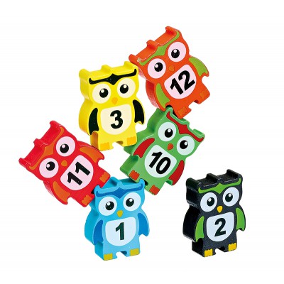 ΣΕΤ ΞΥΛΙΝΕΣ ΚΟΥΚΟΥΒΑΓΙΕΣ ΠΑΖΛ 12 ΤΕΜΑΧΙΩΝ 5.5x2x7cm