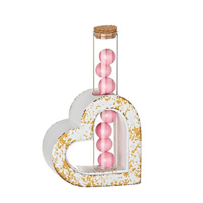 ΜΠΟΜΠΟΝΙΕΡΑ ΚΕΡΑΜΙΚΗ ΒΑΣΗ ΚΑΡΔΙΑ 9.4Χ9.5CM ΓΙΑ ΣΩΛΗΝΑ Φ2,5x15cm