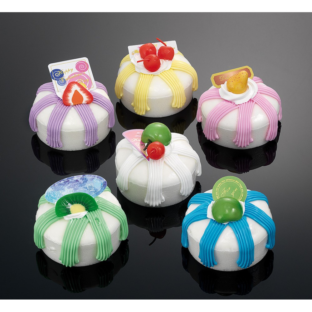 ΜΠΟΜΠΟΝΙΕΡΑ  ΚΕΙΚ ΛΕΥΚΟ ΜΑΓΝΗΤΗΣ  ΣΤΡΟΓΓΥΛΟ  6ΣΧΕΔΙΑ  Φ6.5Χ5 