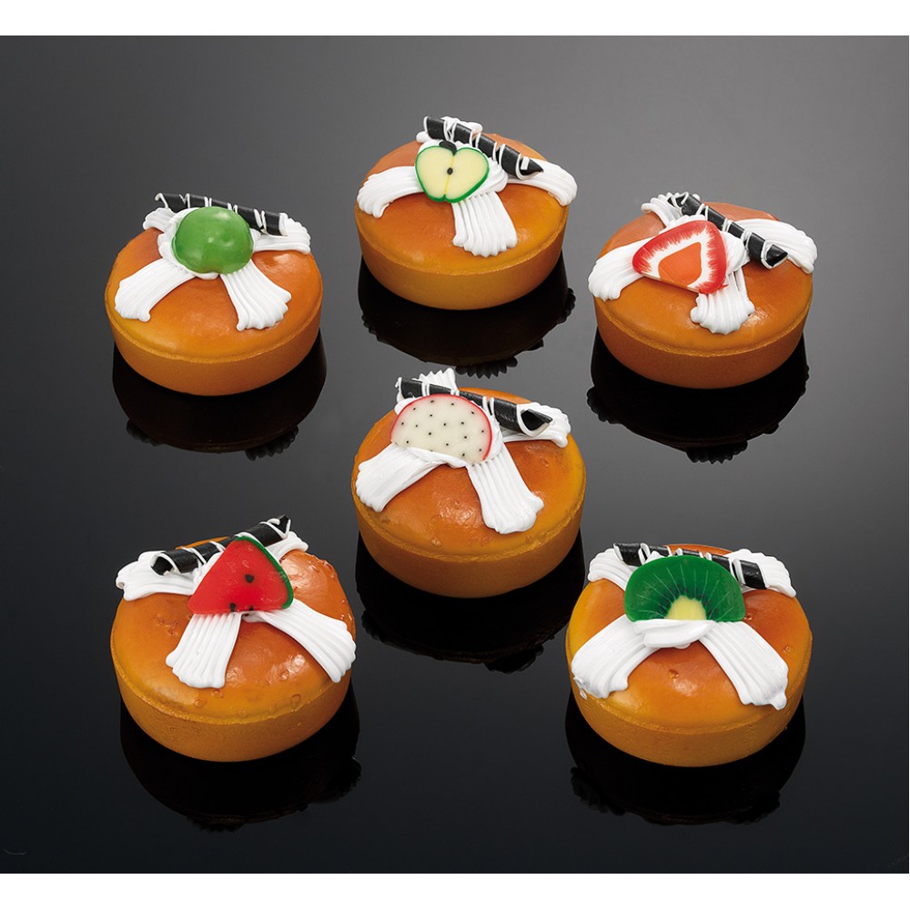 ΜΠΟΜΠΟΝΙΕΡΑ  ΚΕΙΚ ΜΕ ΜΑΓΝΗΤΗ  ΣΤΡΟΓΓΥΛΟ 6ΣΧΕΔΙΑ   Φ7 