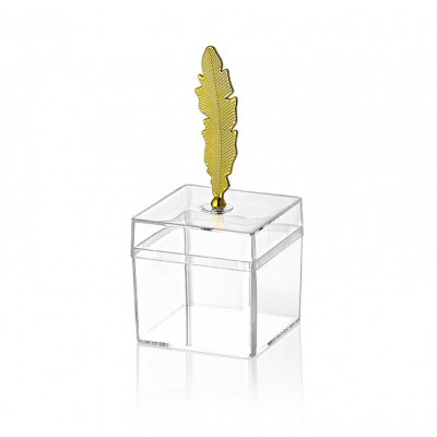 ΜΠΟΜΠΟΝΙΕΡΑ ΚΟΥΤΑΚΙ ΤΕΤΡΑΓΩΝΟ PVC ΜΕ ΦΤΕΡΟ 5X5X10.5CM