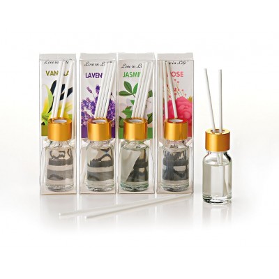 ΜΠΟΜΠΟΝΙΕΡΑ ΧΡΥΣΟ ΑΡΩΜΑΤΙΚΟ ΧΩΡΟΥ ΜΕ STICKS ΣΕ PVC ΚΟΥΤΑΚΙ / 12 ΑΡΩΜΑΤΑ 3X3X12CM 10ml