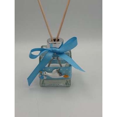 ΜΠΟΥΚΑΛΑΚΙ ΓΙΑ ΑΡΩΜΑΤΙΚΟ ΧΩΡΟΥ ΣΙΕΛ ΜΕ ΦΙΟΓΚΟ ΚΑΙ STICKS 4.5Χ4.5Χ6.5CM