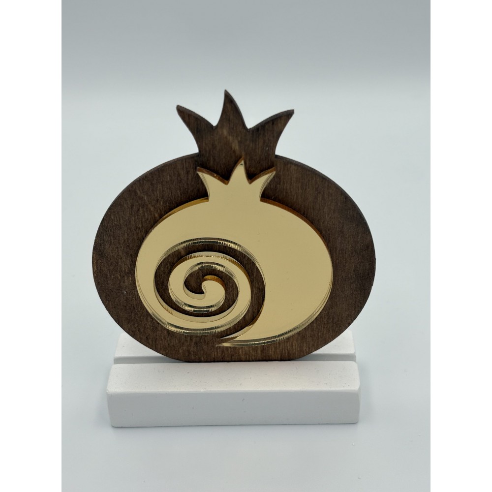 ΕΠΙΤΡΑΠΕΖΙΟ ΓΟΥΡΙ ΞΥΛΙΝΟ ΡΟΔΙ ΜΕ PLEXIGLASS 7.5x10.5cm 