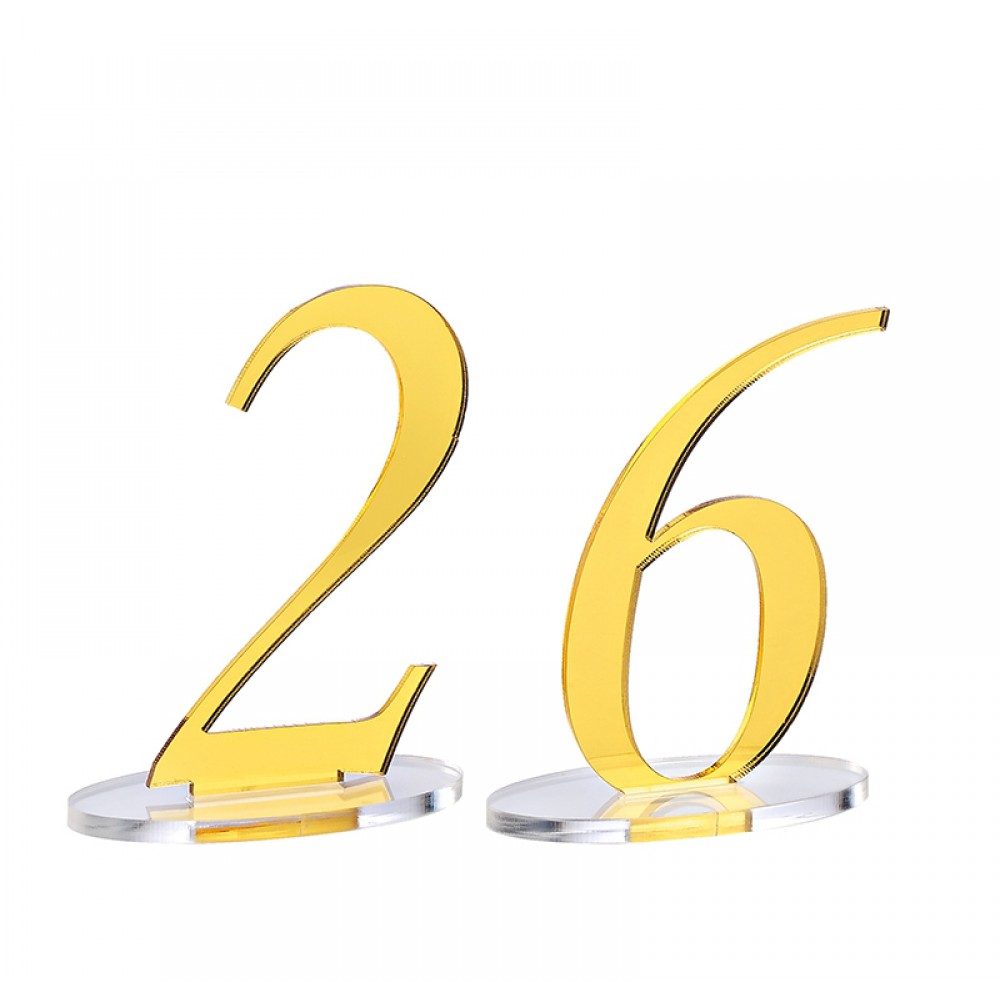 ΔΙΑΚΟΣΜΗΤΙΚΟΣ ΑΡΙΘΜΟΣ ΜΕ ΒΑΣΗ ΑΠΟ PLEXI GLASS  10X10cm 