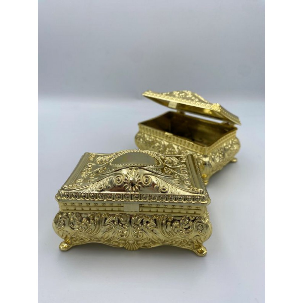 ΜΠΟΜΠΟΝΙΕΡΑ PVC ΜΠΙΖΟΥΤΙΕΡΑ ΧΡΥΣΗ VINTAGE 8.5Χ5Χ4Υ 