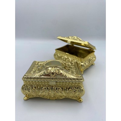 ΜΠΟΜΠΟΝΙΕΡΑ PVC ΜΠΙΖΟΥΤΙΕΡΑ ΧΡΥΣΗ VINTAGE 8.5Χ5Χ4Υ