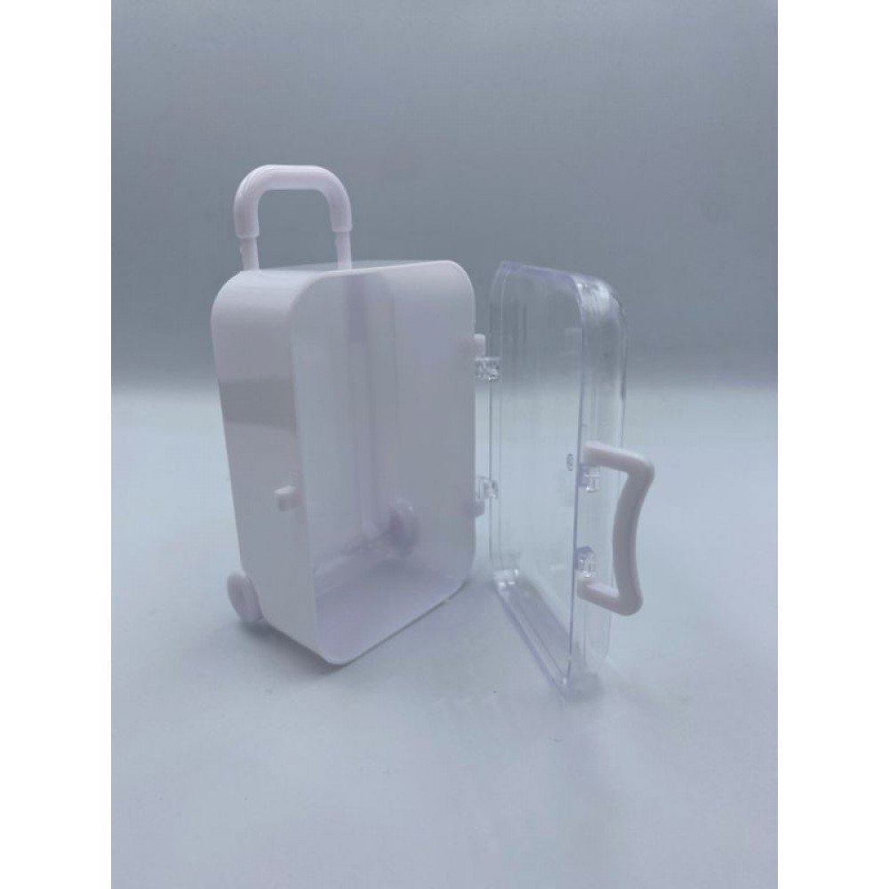 ΜΠΟΜΠΟΝΙΕΡΑ PVC ΜΠΙΖΟΥΤΙΕΡΑ ΒΑΛΙΤΣΑ ΛΕΥΚΗ 7.5Χ5Χ3.5cm 