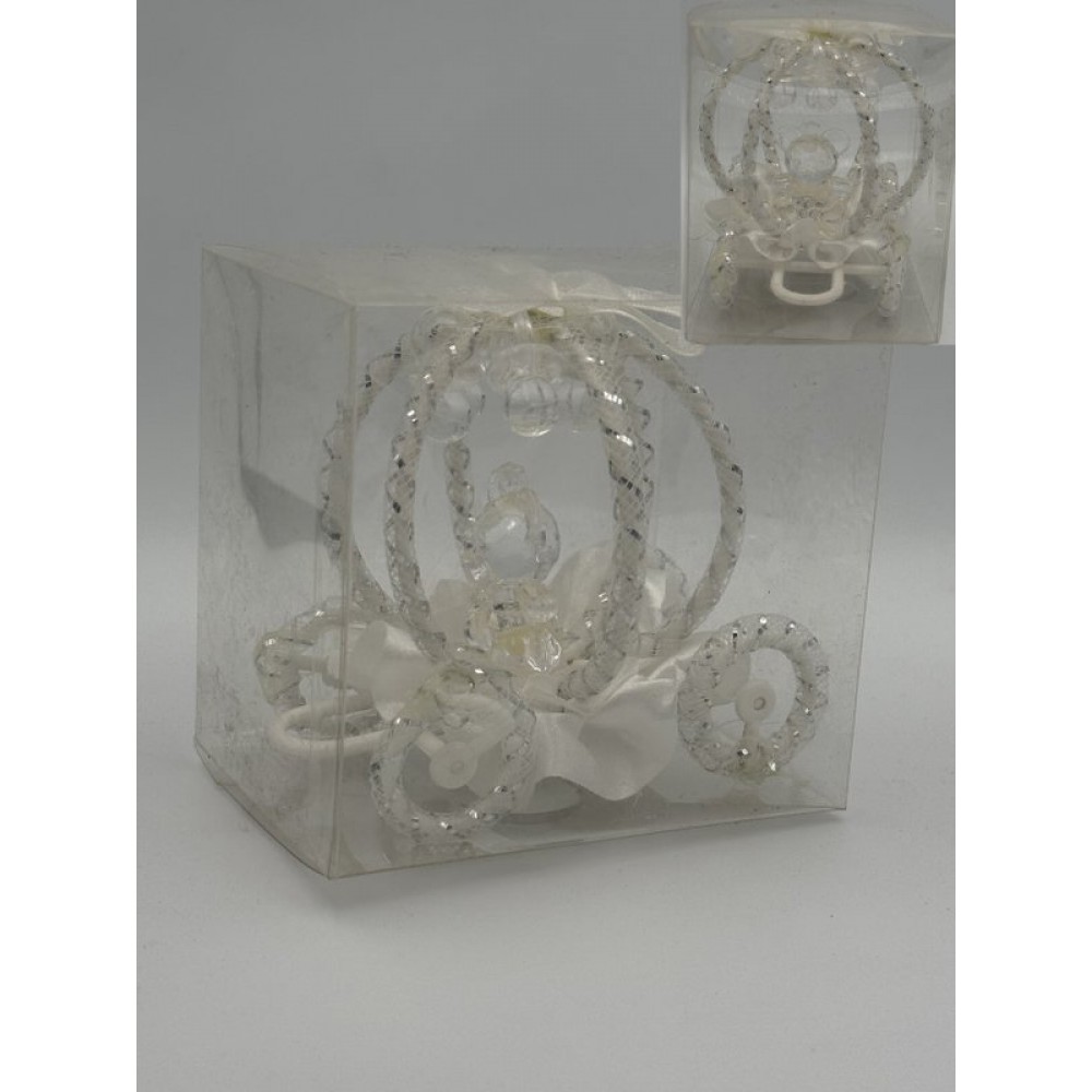 ΜΠΟΜΠΟΝΙΕΡΑ ΑΜΑΞΑ ΛΕΥΚΗ ΣΕ PVC ΚΟΥΤΙ 9Χ6Χ8 