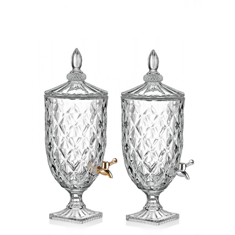 ΓΥΑΛΑ ΚΡΥΣΤΑΛΛΙΝΗ ΜΕ ΒΡΥΣΑΚΙ 5 ΛΙΤΡΩΝ CLEAR COLOR Φ19X52CM 