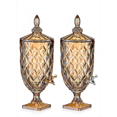 ΓΥΑΛΑ ΚΡΥΣΤΑΛΛΙΝΗ ΜΕ ΒΡΥΣΑΚΙ 5 ΛΙΤΡΩΝ ΣΕ ΜΕΛΙ-ΧΡΥΣΟ ΧΡΩΜΑ Φ19X52CM