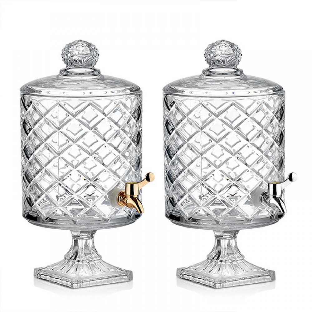 ΓΥΑΛΑ ME ΒΡΥΣΑΚΙ ΚΥΛΙΝΔΡΙΚΗ ΜΕ ΑΝΑΓΛΥΦΟΥΣ ΡΟΜΒΟΥΣ 5LT 20X38CM 