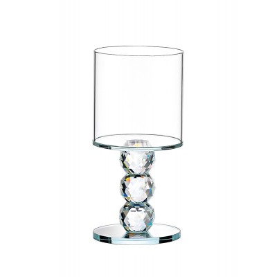 ΚΡΥΣΤΑΛΛΙΝΟ ΚΗΡΟΠΗΓΙΟ ΜΕ ΓΥΑΛΙΣΤΕΡΗ ΒΑΣΗ Φ10x21cm