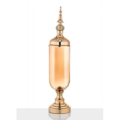 ΓΥΑΛΙΝΗ ΧΡΥΣΗ ΦΟΝΤΑΝΙΕΡΑ ΜΕ ΚΑΠΑΚΙ Φ12x59cm