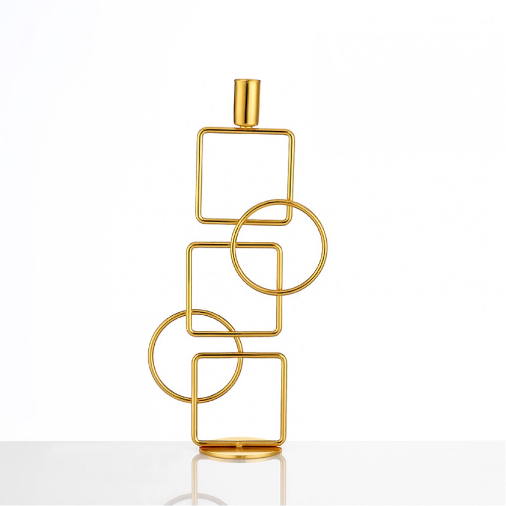 ΚΗΡΟΠΗΓΙΟ ΜΕΤΑΛΛΙΚΟ ΧΡΥΣΟ ΤΕΤΡΑΓΩΝΑ & ΚΥΚΛΟΙ 11Χ30.5Υ 