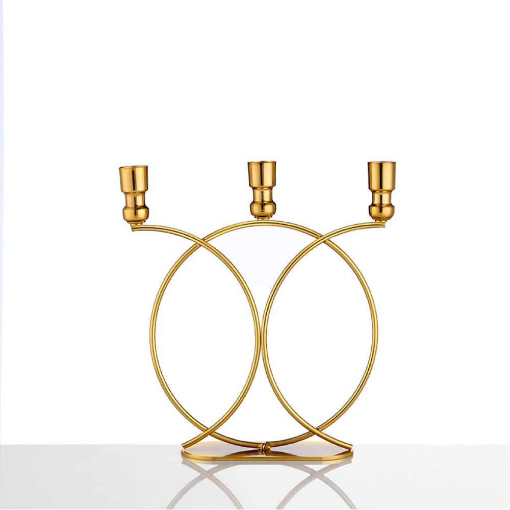 ΚΗΡΟΠΗΓΙΟ ΜΕΤΑΛΛΙΚΟ ΧΡΥΣΟ ΤΡΙΚΕΡΟ CIRCLES 22X25Y 