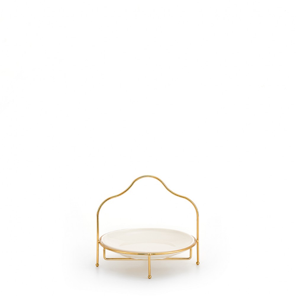 ΟΡΝΤΕΒΙΕΡΑ ΠΟΡΣΕΛΑΝΙΝΗ ΜΕ ΜΕΤΑΛΛΙΚΗ ΧΡΥΣΗ ΒΑΣΗ Φ22.5Χ21.5Υ 