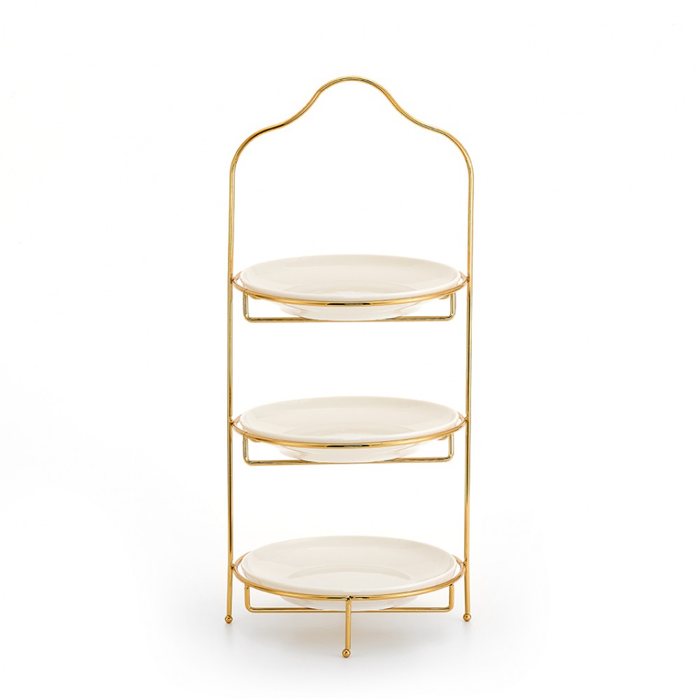 ΟΡΝΤΕΒΙΕΡΑ ΠΟΡΣΕΛΑΝΙΝΗ ΜΕ ΜΕΤΑΛΛΙΚΗ ΧΡΥΣΗ ΒΑΣΗ 3 ΕΠΙΠΕΔΩΝ Φ22Χ53Υ 