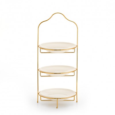 ΟΡΝΤΕΒΙΕΡΑ ΠΟΡΣΕΛΑΝΙΝΗ ΜΕ ΜΕΤΑΛΛΙΚΗ ΧΡΥΣΗ ΒΑΣΗ 3 ΕΠΙΠΕΔΩΝ Φ22Χ53Υ