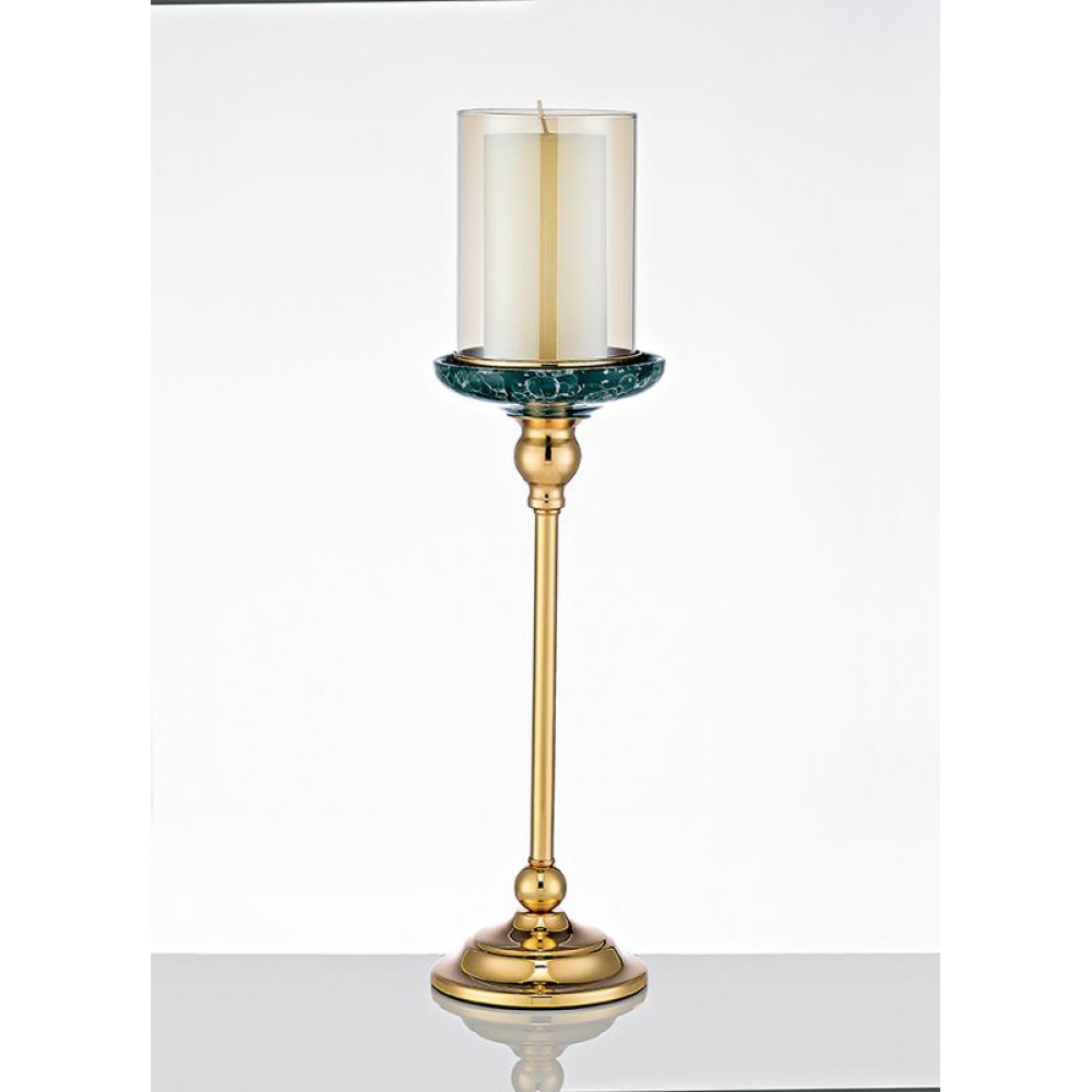 ΜΕΤΑΛΛΙΚΟ ΧΡΥΣΟ ΚΗΡΟΠΗΓΙΟ ΜΕ ΕΦΕ ΜΑΡΜΑΡΟΥ Φ13Χ49CM 