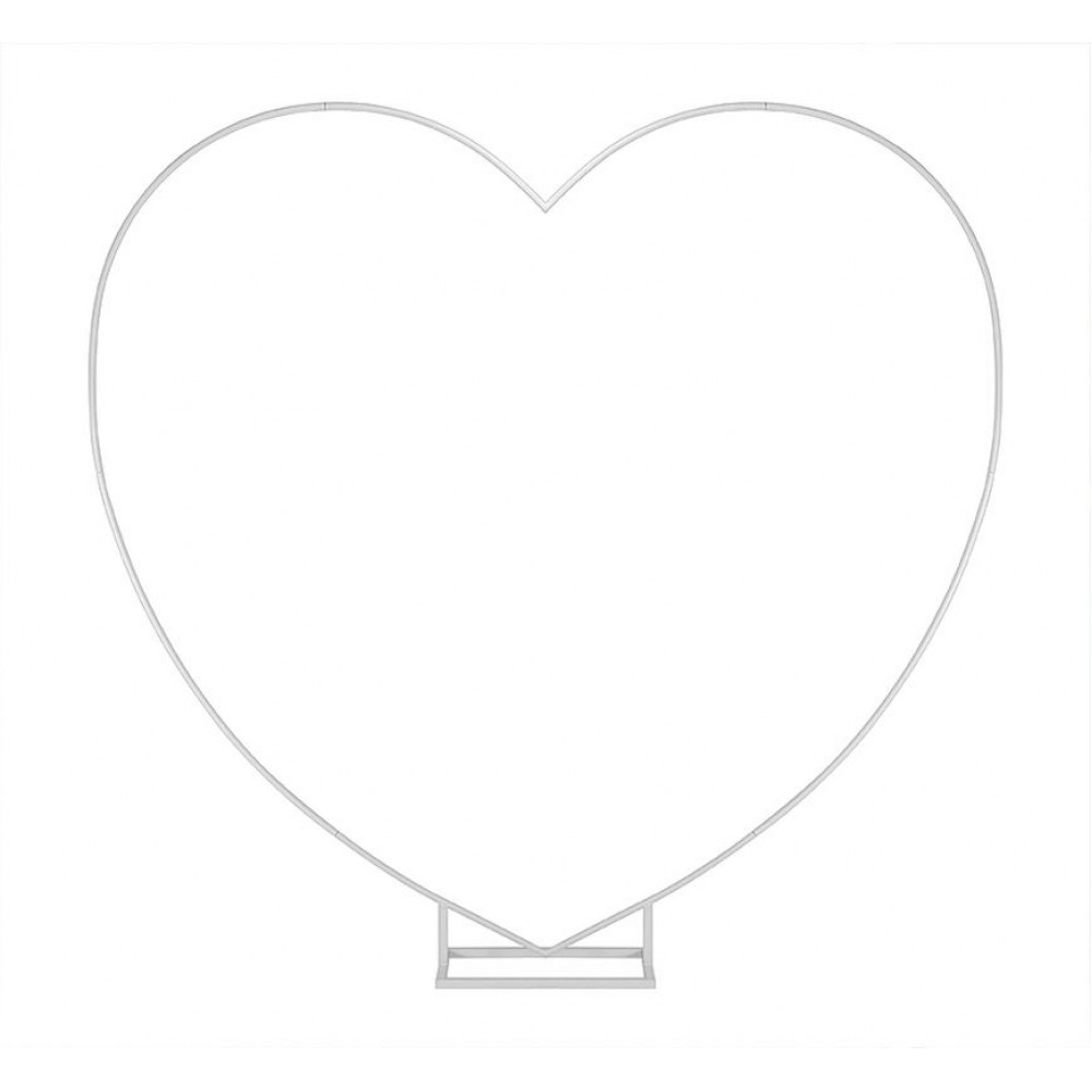 ΜΕΤΑΛΛΙΚΗ ΔΙΑΚΟΣΜΗΤΙΚΗ ΚΑΡΔΙΑ ΛΕΥΚΗ 1ΒΕΡΓΑ 210X210CM (7 ΤΜΧ) 